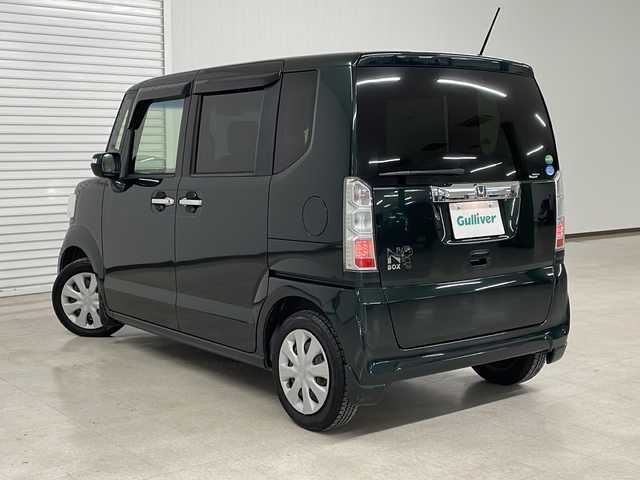 ホンダ Ｎ ＢＯＸ G Lパッケージ 熊本県 2016(平28)年 7万km ブリティッシュグリーンP 社外SDナビ（フルセグ、ラジオ、BT、CD、DVD、SD）/ETC/バックカメラ/片側パワスラ/ハロゲンライト/ベンチシート/スマートキー/プッシュスタート/フロアマット/ドアバイザー/リアサンシェード/横滑り防止