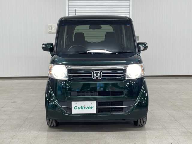 ホンダ Ｎ ＢＯＸ G Lパッケージ 熊本県 2016(平28)年 7万km ブリティッシュグリーンP 社外SDナビ（フルセグ、ラジオ、BT、CD、DVD、SD）/ETC/バックカメラ/片側パワスラ/ハロゲンライト/ベンチシート/スマートキー/プッシュスタート/フロアマット/ドアバイザー/リアサンシェード/横滑り防止