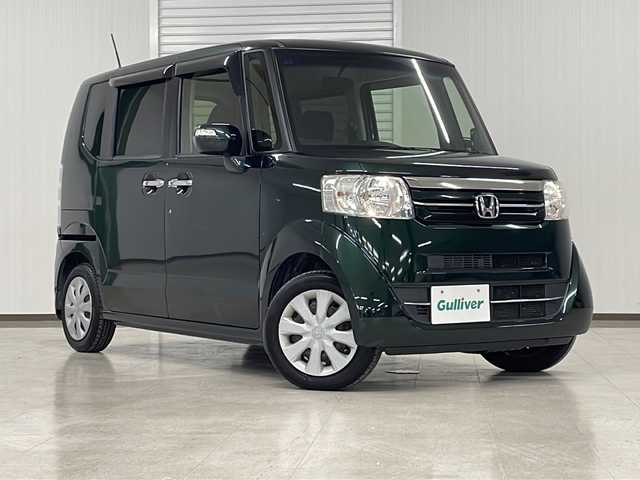 ホンダ Ｎ ＢＯＸ G Lパッケージ 熊本県 2016(平28)年 7万km ブリティッシュグリーンP 社外SDナビ（フルセグ、ラジオ、BT、CD、DVD、SD）/ETC/バックカメラ/片側パワスラ/ハロゲンライト/ベンチシート/スマートキー/プッシュスタート/フロアマット/ドアバイザー/リアサンシェード/横滑り防止