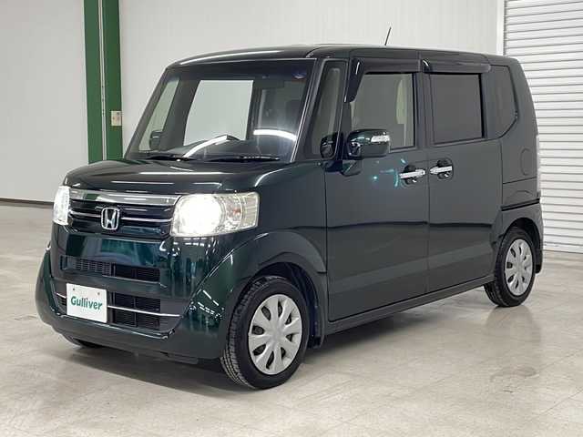 ホンダ Ｎ ＢＯＸ G Lパッケージ 熊本県 2016(平28)年 7万km ブリティッシュグリーンP 社外SDナビ（フルセグ、ラジオ、BT、CD、DVD、SD）/ETC/バックカメラ/片側パワスラ/ハロゲンライト/ベンチシート/スマートキー/プッシュスタート/フロアマット/ドアバイザー/リアサンシェード/横滑り防止