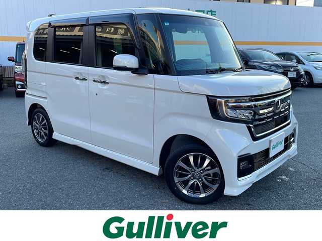 ホンダ Ｎ ＢＯＸ カスタム L 山口県 2024(令6)年 0.4万km プラチナホワイトパール ワンオーナー/純正ナビ/DVD/CD/SD/MSV/USB/BT/フルセグTV/バックカメラ/純正LEDヘッドライト/純正フォグランプ/オートライト/ヘッドライトレベライザー/純正１４インチアルミホイール/左後ろパワースライドドア/ステアリングスイッチ/クルーズコントロール/衝突被害軽減ブレーキ/LKA/横滑り防止/コーナーセンサー/オートパーキングホールド/スマートキー×２/ドライブレコーダー/純正フロアマット/純正ドアバイザー/電動格納ウインカードアミラー