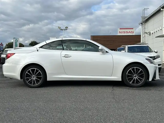 レクサス ＩＳ 250C バージョンL 広島県 2009(平21)年 12.8万km ホワイトパールクリスタルシャイン 電動オープン/純正HDDナビ/純正CD/MD/DVD/MSV/バックカメラ/純正USB/AUX端子/黒レザーシート/前席シートヒーター/前席パワーシート/【メモリー機能付き】/ウッドコンビステア/パドルシフト/社外17インチアルミ/クルーズコントロール/スマートキー/HIDライト/ドライブレコーダー/電動格納ウィンカーミラー/ETC/保証書/取扱説明書/ナビ取扱説明書/純正フロアマット