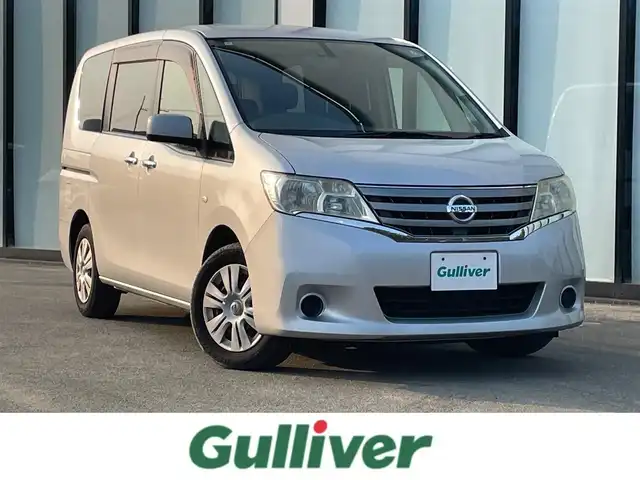 日産 セレナ 20X 大阪府 2012(平24)年 10.3万km ブリリアントシルバー 純正ナビ　/バックカメラ　/  フルセグＴＶ/ETC/USB/CD/DVD/AUX /前後ドライブレコーダー /両側電動パワースライド /後席用モニター /社外フロアマット /ハロゲンライト /アイドリングストップ/プッシュスタート/純正15インチアルミホイール/スマートキー