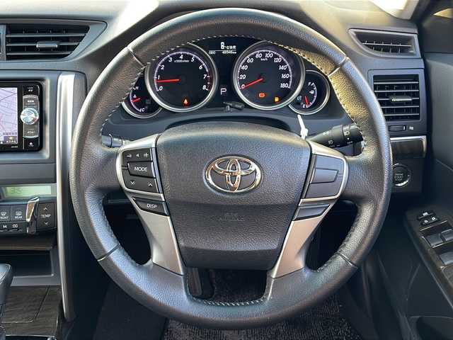 トヨタ マークＸ 250G 三重県 2014(平26)年 4.9万km ホワイトパールクリスタルシャイン 社外ナビ/バックカメラ/ＥＴＣ/パワーシート/スペアキー/ワンオーナー/ステアスイッチ/ＬＥＤオートライト/フォグランプ/電動格納ミラー/純正フロアマット/ドアバイザー/純正ＡＷ/禁煙車