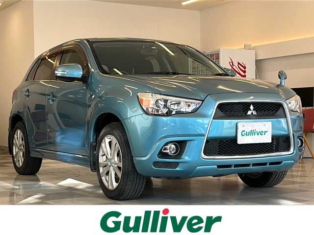 三菱 ＲＶＲ G 岐阜県 2012(平24)年 7.2万km ディープシーグリーンマイカ 純正SDナビ/純正アルミホイール/オートライト/フォグ/パドルシフト/４WD/ウィンカーミラー/社外アルミホイール/AUX/ワンセグ/BIuetooth/バックモニター/ETC/プッシュスタート