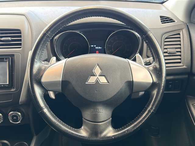 三菱 ＲＶＲ G 岐阜県 2012(平24)年 7.2万km ディープシーグリーンマイカ 純正SDナビ/純正アルミホイール/オートライト/フォグ/パドルシフト/４WD/ウィンカーミラー/社外アルミホイール/AUX/ワンセグ/BIuetooth/バックモニター/ETC/プッシュスタート