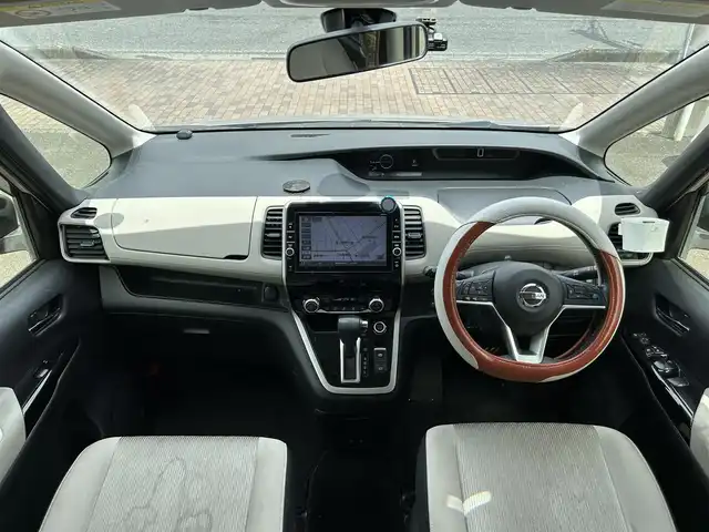 日産 セレナ ハイウェイスター G プロパイロットED 静岡県 2017(平29)年 10万km カシミヤグレージュ 2トーン ワンオーナー/両側パワースライドドア/純正メモリナビ・フルセグTV/DVD/CD/BD/USB/SD/Bluetooth/バックカメラ/フリップダウンモニター/エマージェンシーブレーキ/プロパイロット/LEDライト/スマートキー/プッシュスタート/新車時保証書/取扱説明書