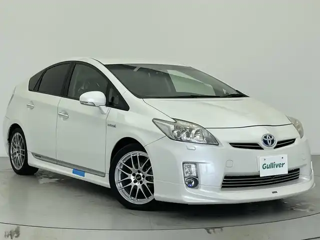 トヨタ プリウス G ツーリングセレクション 宮城県 2010(平22)年 6.2万km ホワイトパールクリスタルシャイン 7インチアルパインナビ/モデリスタエアロ/バックカメラ/社外17インチアルミホイール/LEDヘッドライト/ドライブレコーダー/プッシュスタート/電動格納ミラー/ETC