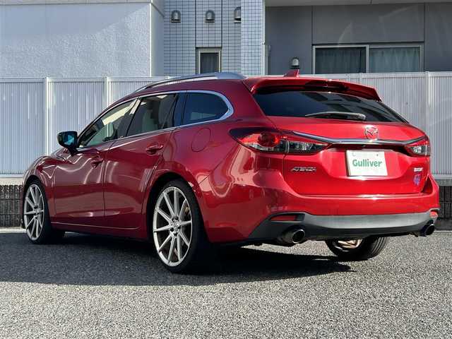 マツダ アテンザ ワゴン XD 愛知県 2014(平26)年 15.2万km ソウルレッドプレミアムメタリック 社外SDナビ/(FM/AM/CD/DVD/BT/USB/iPod/AUX/フルセグ)/バックカメラ/ディーゼル/ターボ/ルーフレール/HIDヘッドライト/フォグランプ/社外AW20インチ/電動格納ミラー/ETC/アイドリング/プッシュスタート/スマートキー/ABS/保証書