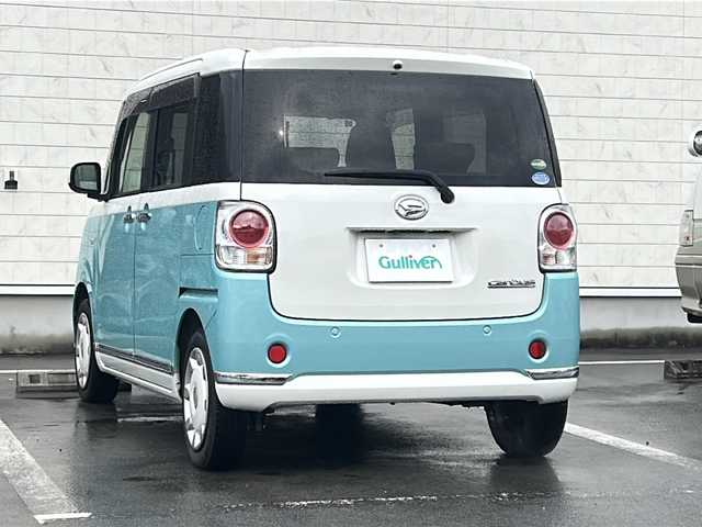 ダイハツ ムーヴ キャンバス X メイクアップ リミテッド SAⅢ 静岡県 2019(令1)年 5.4万km Ｌグリーン /純正8インチナビ/地デジTV//純正CD/DVD/Bluetooth//バック/全周囲カメラ//両側パワースライドドア//スマートアシストIII//オートハイビーム//アイドリングストップ//ドライブレコーダー//スマートキー//スペアキー//保証書//取説