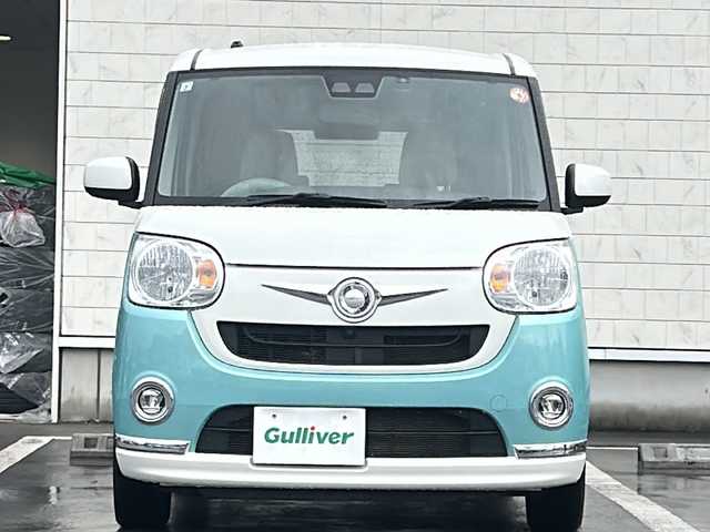 ダイハツ ムーヴ キャンバス X メイクアップ リミテッド SAⅢ 静岡県 2019(令1)年 5.4万km Ｌグリーン /純正8インチナビ/地デジTV//純正CD/DVD/Bluetooth//バック/全周囲カメラ//両側パワースライドドア//スマートアシストIII//オートハイビーム//アイドリングストップ//ドライブレコーダー//スマートキー//スペアキー//保証書//取説