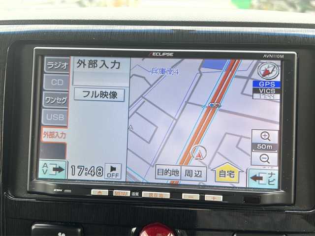 三菱 デリカＤ：５ ROADEST G Power P 佐賀県 2011(平23)年 14.6万km ウォームホワイトパール 純正ナビ/CD/USB/ワンセグテレビ/バックカメラ/ワンオーナー/衝突軽減システム/クルーズコントロール/パドルシフト/オートライト/ダブルオートエアコン/両側パワースライドドア/革巻きステアリング/ETC/スマートキー/4WD/スペアキー/保証書/取扱説明書/記録簿R２H３０、28、25．24