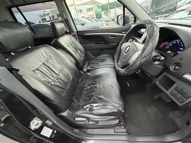 スズキ ワゴンＲ スティングレー X 岩手県 2010(平22)年 10.2万km ブルーイッシュブラックパール3 社外オーディオ/（CD/AUX）/エンジンスターター/シートカバー/Fフォグ/取扱説明書/保証書