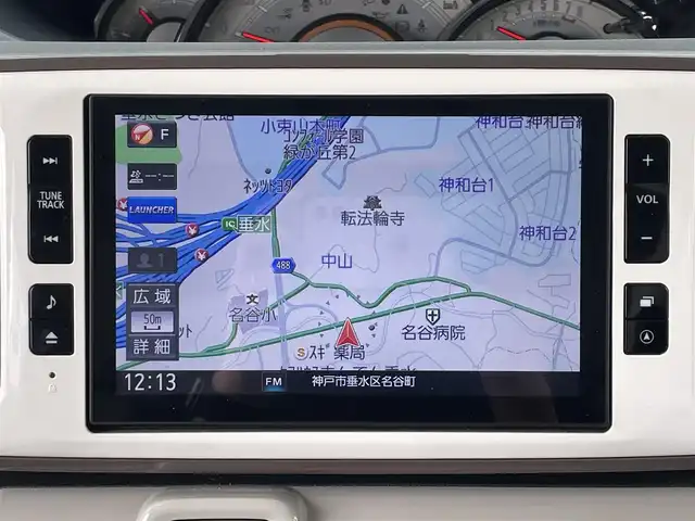 ダイハツ ムーヴ キャンバス G メイクアッフ SA Ⅱ 兵庫県 2017(平29)年 9.6万km パールホワイトⅢ/ナチュラルベージュマイカメタリック 2トーン (株)IDOMが運営する【じしゃロン神戸名谷店】の自社ローン専用車両になりますこちらは現金またはオートローンご利用時の価格です。自社ローンご希望の方は別途その旨お申付け下さい。/ワンオーナー/純正8インチメモリナビ/CD/DVD/BT/フルセグTV/バックモニター/スマートアシストII/両側パワースライドドア/ETC/LEDヘッドライト/オートライト/フォグランプ/アイドリングストップ/ステアリングリモコン/スマートキー/スペアキー/プッシュスタート/純正フロアマット/純正ドアバイザー