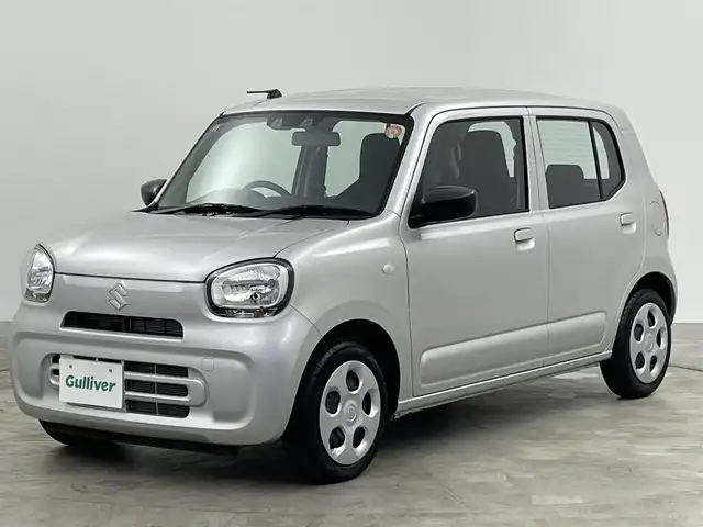 スズキ アルト L 群馬県 2023(令5)年 1.2万km シルキーシルバーメタリック 衝突軽減ブレーキ　運転席シートヒーター　リアコーナーセンサー　アイドリングストップ　横滑り防止　車線逸脱警報　電動格納ミラー　純正フロアマット　社外ＣＤデッキ　Ｂｌｕｅｔｏｏｔｈ　ＵＳＢ　保証書　取説　スペアキーｘ１　ヘッドライトレベライザ