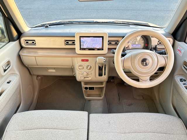 スズキ ラパン S 茨城県 2016(平28)年 11.9万km シフォンアイボリーM 社外メモリナビ【AVIC-RZ200】/(地デジTV・CD・ラジオ再生)/シートヒーター/ETC/バックカメラ/LEDヘッドライト/純正フロアマット/スマートキー/取扱説明書/保証書