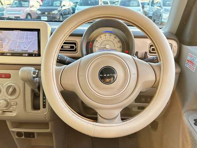 スズキ ラパン S 茨城県 2016(平28)年 11.9万km シフォンアイボリーM 社外メモリナビ【AVIC-RZ200】/(地デジTV・CD・ラジオ再生)/シートヒーター/ETC/バックカメラ/LEDヘッドライト/純正フロアマット/スマートキー/取扱説明書/保証書