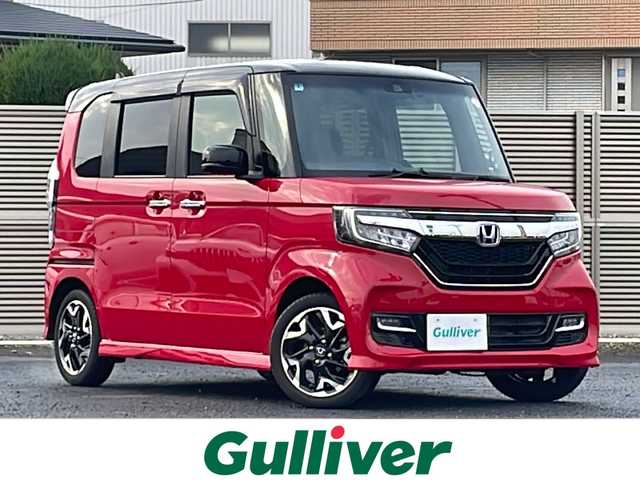 ホンダ Ｎ ＢＯＸ カスタム G EX ターボ ホンダセンシング 千葉県 2020(令2)年 1.1万km ミラノレッド 純正ナビ/Bluetooth/フルセグTV/CD/DVD/ETC/前後ドライブレコーダー/前後コーナーセンサー/助手席スーパースライドシート/両側パワースライドドア/アダクティブ・クルーズ・コントロール/衝突軽減ブレーキ/誤発進抑制機能/歩行者事故低減ステアリング/先行車発進お知らせ機能/標識認識機能/路外逸脱抑制機能/後方誤発進抑制機能/車線維持支援システム/盗難防止装置/オートライト/オートハイビーム/ウィンカーミラー/プッシュスタートボタン/ステアリングスイッチ/スマートキー/LEDヘッドライト/純正アルミホイール/純正フロアマット/取扱説明書