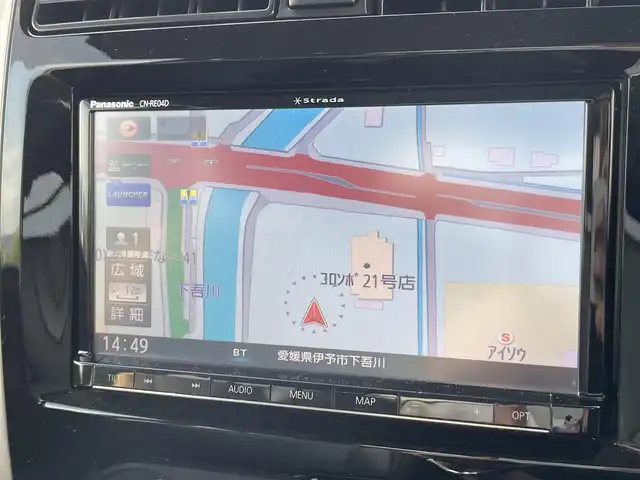 スズキ ジムニー ランドベンチャー 愛媛県 2017(平29)年 4.8万km ブルーイッシュブラックパール3 4WD/SDナビ/BT/CD/DVD/フルセグTV/ハーフレザーシート/ETC/シートヒーター/純正アルミホイール/純正フロアマット/フォグランプ/背面タイヤ/リモコンキー/AC