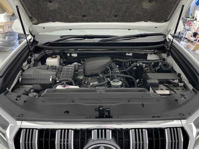 トヨタ ランドクルーザー プラド TX Lパッケージ 長野県 2023(令5)年 2万km ホワイトパールクリスタルシャイン ４WD/社外ディスプレイオーディオ/Bluetooth Audio/USB接続/ステアリングスイッチ/バックカメラ/トヨタセーフティセンス/レーダークルーズコントロール/レーンディパーチャーアラート /オートマチックハイビーム/サンルーフ/革シート/前席パワーシート /前席シートヒーター /前席シートベンチレーター/デジタルインナーミラー/スマートキー/プッシュスタート /ETC/社外17インチアルミ/LEDヘッドライト/オートライト