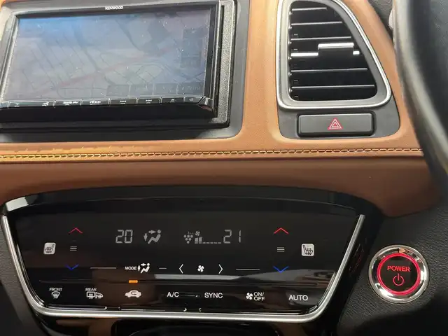 ホンダ ヴェゼル ハイブリッド Z ホンダセンシング 香川県 2018(平30)年 5万km ミッドナイトブルービームM 社外SDナビ/フルセグ/CD/DVD/Bluetooth/バックカメラ/ホンダセンシング/レーダークルーズ/ハーフレザーシート/シートヒーター/ーフレール/コーナーセンサー/LEDヘッドライト/ETC