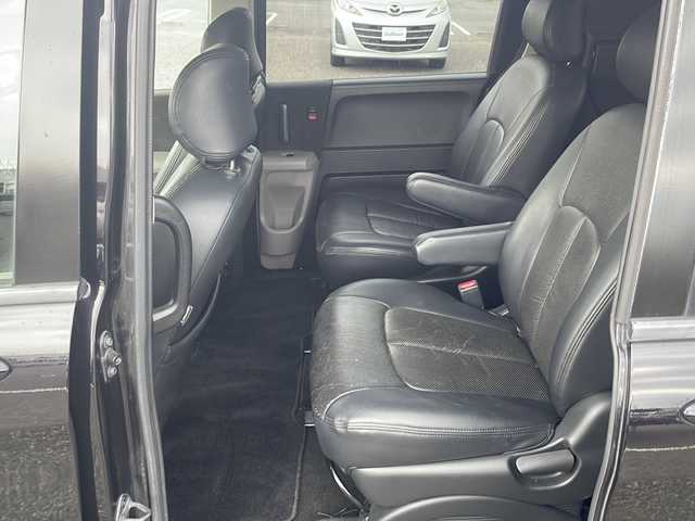 ホンダ フリード Gエアロ Lパッケージ 島根県 2008(平20)年 8.8万km プレミアムブラキッシュパール 社外ナビ（AVN-G03）/フルセグTV/無限グリル/片側パワースライドドア/バックカメラ/ETC/ステアリングスイッチ/スマートキー/スペアキー/オートエアコン/HIDヘッドライト/レザー調シートカバー/17インチ社外AW/社外足回り