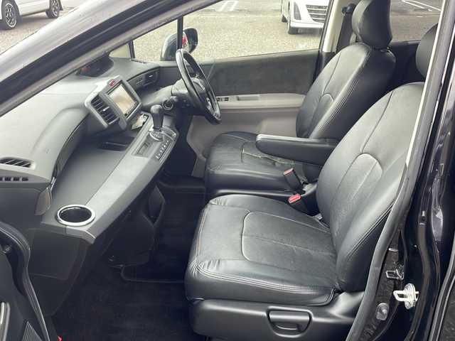 ホンダ フリード Gエアロ Lパッケージ 島根県 2008(平20)年 8.8万km プレミアムブラキッシュパール 社外ナビ（AVN-G03）/フルセグTV/無限グリル/片側パワースライドドア/バックカメラ/ETC/ステアリングスイッチ/スマートキー/スペアキー/オートエアコン/HIDヘッドライト/レザー調シートカバー/17インチ社外AW/社外足回り