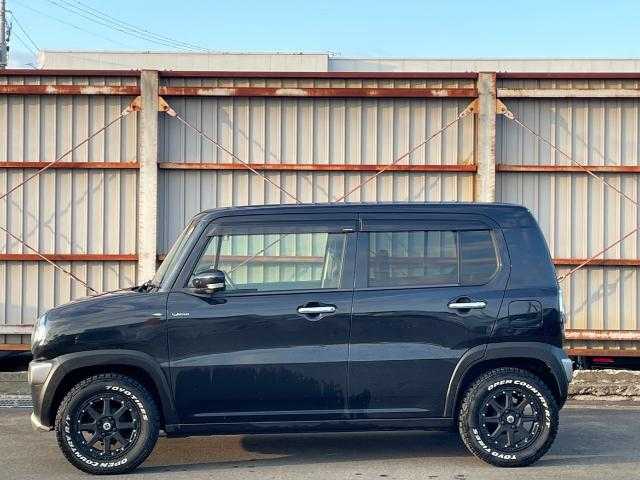 スズキ ハスラー Jスタイル Ⅱ 道東・釧路十勝 2017(平29)年 10.1万km ブルーイッシュブラックパール3 ＴＯＹＯ製タイヤ/エクストリームＪ製ＡＷ/エンジンスターター/ＥＴＣ/純正メモリーナビ/ＣＤ／ＤＶＤ／ＢＴ／フルセグ/全方位モニター/前席シートヒーター/純正フロアマット/アイドリングストップ/フォグ/純正ＡＷ積込/スペアキー/取扱説明書