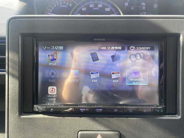 スズキ ワゴンＲ HYBRID FZ 福島県 2020(令2)年 4.3万km ピュアホワイトP スズキセーフティサポート/・衝突被害軽減ブレーキ/・車線逸脱警報装置/・誤発進抑制装置/・ふらつき警報機能/・先行車発進お知らせ機能/・ハイビームアシスト/社外ナビ/・型番：MDV-S708/・フルセグTV/SD/iPod/CD/DVD/BT/FM/AM/・バックカメラ/・ETC/ベンチシート/・D席シートヒーター/・フルフラットシート/革張りステアリング/・ステアリングスイッチ/プッシュスタート/・スマートキー/電動格納ミラー/・ウィンカーミラー/LEDヘッドライト/・オートライト/純正フロアマット/ドアバイザー