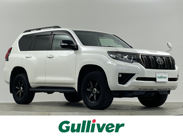 トヨタ ランドクルーザー プラド TX Lパッケージ ブラックED 埼玉県 2021(令3)年 9.9万km ホワイトパールクリスタルシャイン ＡＬＰＩＮＥ１０型ナビ　サンルーフ　レザーシート　シートヒーター　エアシート　Ｂカメラ　ビルトインＥＴＣ　前後ドライブレコーダー　パワーシート　ダウンヒルアシスト　LEDヘッドライト　追従走行　ＭＴモード付ＡＴ　ルーフレール
