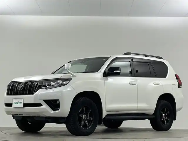トヨタ ランドクルーザー プラド TX Lパッケージ ブラックED 埼玉県 2021(令3)年 9.9万km ホワイトパールクリスタルシャイン ＡＬＰＩＮＥ１０型ナビ　サンルーフ　レザーシート　シートヒーター　エアシート　Ｂカメラ　ビルトインＥＴＣ　前後ドライブレコーダー　パワーシート　ダウンヒルアシスト　LEDヘッドライト　追従走行　ＭＴモード付ＡＴ　ルーフレール