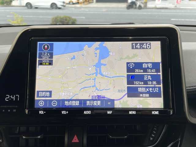 トヨタ Ｃ－ＨＲ G モード ネロ 高知県 2019(令1)年 6.5万km ブラッキッシュアゲハガラスフレーク 純正９インチナビ/（フルセグＴＶ／Ｂｌｕｅｔｏｏｔｈオーディオ／ＣＤ）/バックカメラ/ＥＴＣ/クルコン/オートハイビーム/コーナーセンサー/衝突被害軽減ブレーキ/ＬＥＤヘッドライト/スマートキー/スペアキー