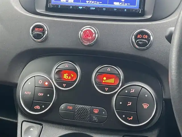 アバルト ５９５ コンペティツィオーネ 山梨県 2015(平27)年 3.5万km 白Ⅱ レコモン/Sabelt/社外メモリナビ（MDV-D404BT）/Bluetooth/ワンセグ/バックカメラ/CD/DVD/コーナーセンサー/純正17インチAW/キセノン/ETC