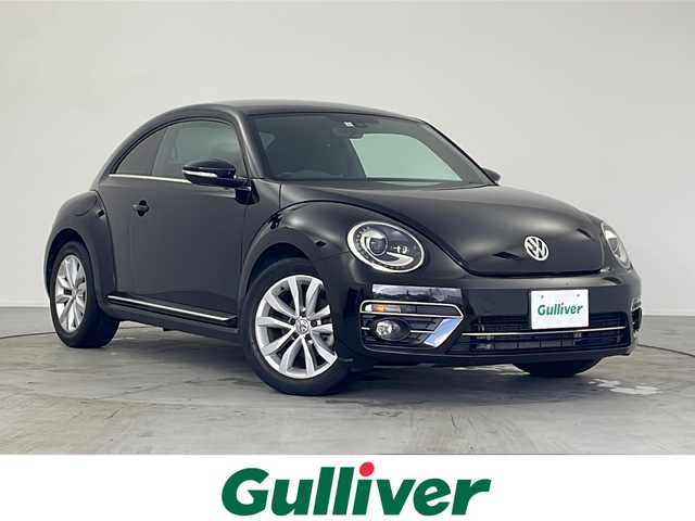 フォルクスワーゲン ザ・ビートル デザイン 愛知県 2018(平30)年 4万km ディープブラックパールエフェクト ワンオーナー　/純正メーカーオプションナビ【716SDCW】　/ＣＤ　ＤＶＤ　ＢＴ　フルセグＴＶ　ＳＤ　ＦＭ　ＡＭ　ＵＳＢ　/バックカメラ　/クルーズコントロール　/ＭＴモード付ＡＴ　/ビルトインＥＴＣ　/バイキセノンオートヘッドライト/電動格納ウインカーミラー/ミラーヒーター/スペアキー/スマートキー/ヘッドライトレベライザー/純正フロアマット/純正17インチAW/ブラインドスポットモニター/革巻きステアリング/フロントフォグライト