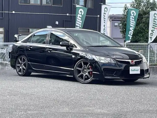 ホンダ シビック タイプR 宮城県 2009(平21)年 13万km クリスタルブラックパール 社外ＳＤナビ/（ＦＭ／ＡＭ／ＣＤ／ＤＶＤ／Ｂｌｕｅｔｏｏｔｈ）　/ワンセグテレビ　/社外車高調　/ＷＯＲＫアルミホイール　/バックカメラ　/前後ドライブレコーダー　/プッシュスタート　/ＥＴＣ