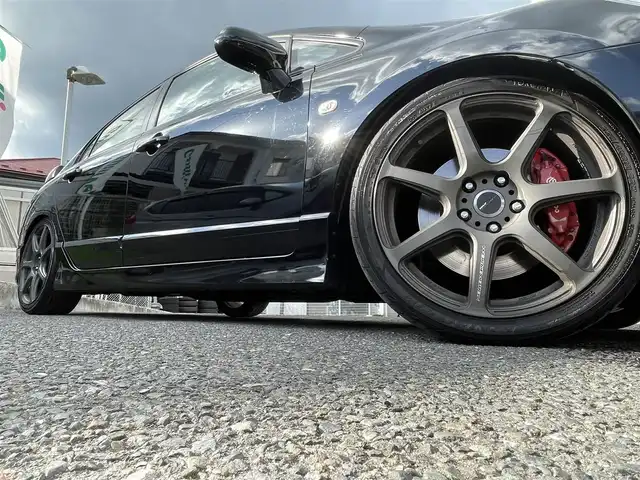 ホンダ シビック タイプR 宮城県 2009(平21)年 13万km クリスタルブラックパール 社外ＳＤナビ/（ＦＭ／ＡＭ／ＣＤ／ＤＶＤ／Ｂｌｕｅｔｏｏｔｈ）　/ワンセグテレビ　/社外車高調　/ＷＯＲＫアルミホイール　/バックカメラ　/前後ドライブレコーダー　/プッシュスタート　/ＥＴＣ