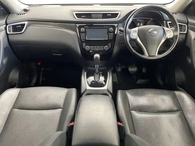 日産 エクストレイル ハイブリッド 20X エマージェンシーブレーキ 新潟県 2015(平27)年 8.9万km ダイヤモンドブラック 4WD/純正メモリナビ/　フルセグTV/CD/DVD/衝突被害軽減ブレーキ/レーンキープアシスト/クルーズコントロール/アラウンドビューモニター/前後ドライブレコーダー/前後コーナーセンサー/レザーシート/前席シートヒーター/ヒルディセントコントロール/ビルトインETC/横滑り防止装置/ミラーヒーター/ステアリングスイッチ