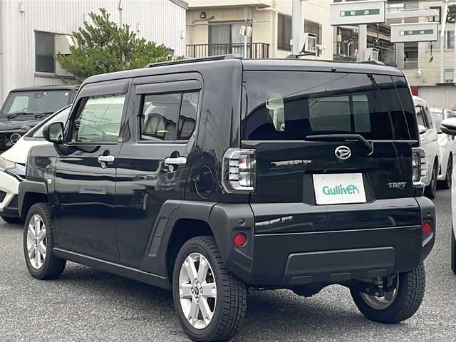 ダイハツ タフト G 東京都 2023(令5)年 1.6万km ブラックマイカメタリック ワンオーナー/純正メモリナビ/CD/DVD/BT/フルセグテレビ/バックカメラ/アイドリングストップ/ガラスルーフ/ドアバイザー/プッシュスタート/ETC/D/Nシートヒーター/オートホールドブレーキ/USBポート/ルーフレール/前後コーナーセンサー/前方ドラレコ/4WD