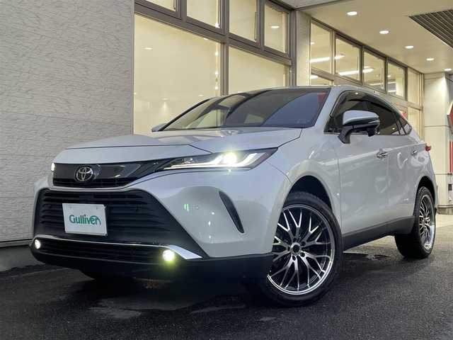 トヨタ ハリアー G 大阪府 2023(令5)年 3.7万km プラチナホワイトパールマイカ ワンオーナー/純正12.3型ナビ/フルセグTV BT HDMI USB Miracast/バックカメラ/TVキャンセラー/デジタルインナーミラー/パワーバックドア/コーナーセンサー/衝突被害軽減ブレーキ/レーダークルーズコントロール/レーンアシスト/ブラインドスポットモニタ/オートマチックハイビーム/LEDオートヘッドライト/フォグライト/ハーフレザーシート/パワーシート/前後ドラレコ/社外スピーカー/社外20インチアルミホイール/2.0ETC/スマートキー 2個/W サイド カーテン ニー エアバッグ/保証書/禁煙車