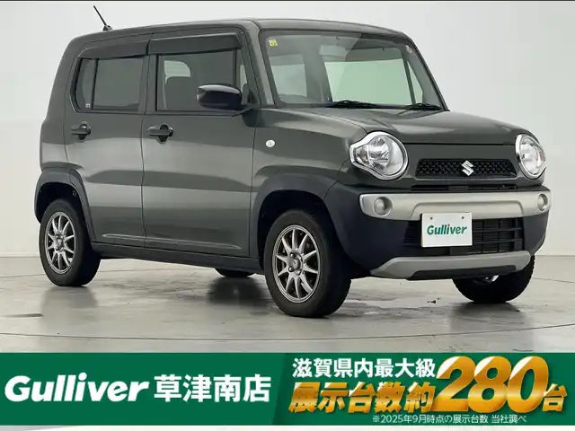 スズキ ハスラー A 滋賀県 2018(平30)年 6.7万km クールカーキPM 社外ナビ/・CD・Bluetooth・ワンセグTV/バックカメラ/ウォークスルー/ETC/純正フロアマット/オートライト/横滑り防止/盗難防止システム/社外14インチAW/Wエアバッグ/リモコンキー