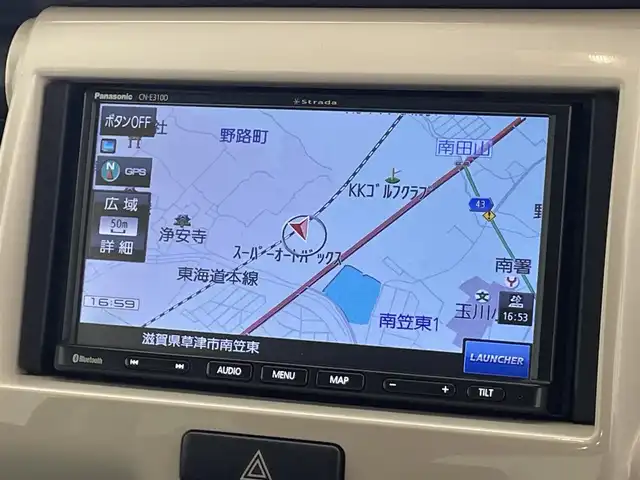 スズキ ハスラー A 滋賀県 2018(平30)年 6.7万km クールカーキPM 社外ナビ/・CD・Bluetooth・ワンセグTV/バックカメラ/ウォークスルー/ETC/純正フロアマット/オートライト/横滑り防止/盗難防止システム/社外14インチAW/Wエアバッグ/リモコンキー