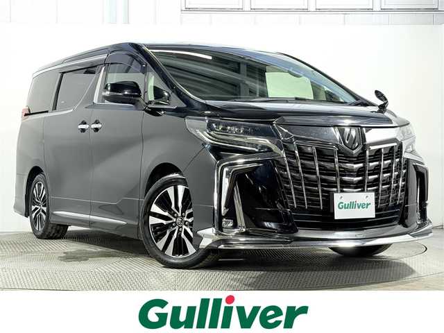トヨタ アルファード S Cパッケージ 大阪府 2018(平30)年 3.8万km ブラック モデリスタエアロ　黒革シート　純正ナビＴＶ　後席モニター　パワーシート／ヒーター／エアコン　電動リアゲート　ハンドルヒーター　衝突軽減　レーダーＣ　クリアランスソナー　トヨタセーフティセンス