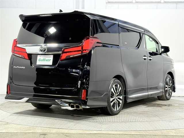 トヨタ アルファード S Cパッケージ 大阪府 2018(平30)年 3.8万km ブラック モデリスタエアロ　黒革シート　純正ナビＴＶ　後席モニター　パワーシート／ヒーター／エアコン　電動リアゲート　ハンドルヒーター　衝突軽減　レーダーＣ　クリアランスソナー　トヨタセーフティセンス