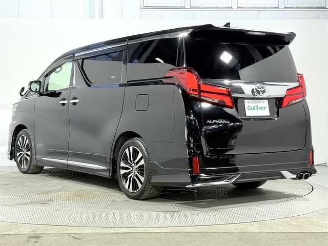 トヨタ アルファード S Cパッケージ 大阪府 2018(平30)年 3.8万km ブラック モデリスタエアロ　黒革シート　純正ナビＴＶ　後席モニター　パワーシート／ヒーター／エアコン　電動リアゲート　ハンドルヒーター　衝突軽減　レーダーＣ　クリアランスソナー　トヨタセーフティセンス