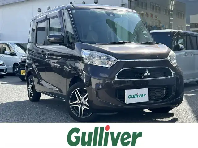 三菱 ｅＫスペース G セーフティパッケージ 福岡県 2019(平31)年 2.6万km オークブラウンメタリック ワンオーナー/純正ディーラーナビ（MM318D-WM）/（AM/FM/BT/CD/DVD/フルセグTV）/片側パワースライドドア/運転席シートヒーター/バックカメラ/ETC/前方ドライブレコーダー/LEDライト/アイドリングストップ/フロアマット/社外14インチアルミホイール/ドアバイザー/ステアリングスイッチ/プッシュスタート/横滑り防止装置/衝突被害軽減システム/取扱説明書/保証書