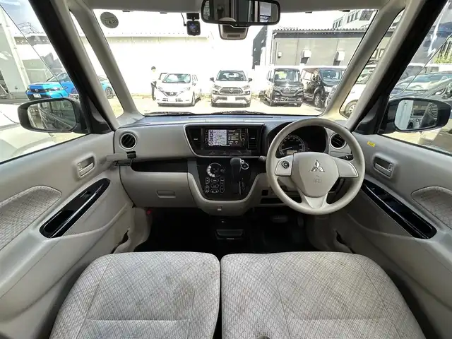 三菱 ｅＫスペース G セーフティパッケージ 福岡県 2019(平31)年 2.6万km オークブラウンメタリック ワンオーナー/純正ディーラーナビ（MM318D-WM）/（AM/FM/BT/CD/DVD/フルセグTV）/片側パワースライドドア/運転席シートヒーター/バックカメラ/ETC/前方ドライブレコーダー/LEDライト/アイドリングストップ/フロアマット/社外14インチアルミホイール/ドアバイザー/ステアリングスイッチ/プッシュスタート/横滑り防止装置/衝突被害軽減システム/取扱説明書/保証書