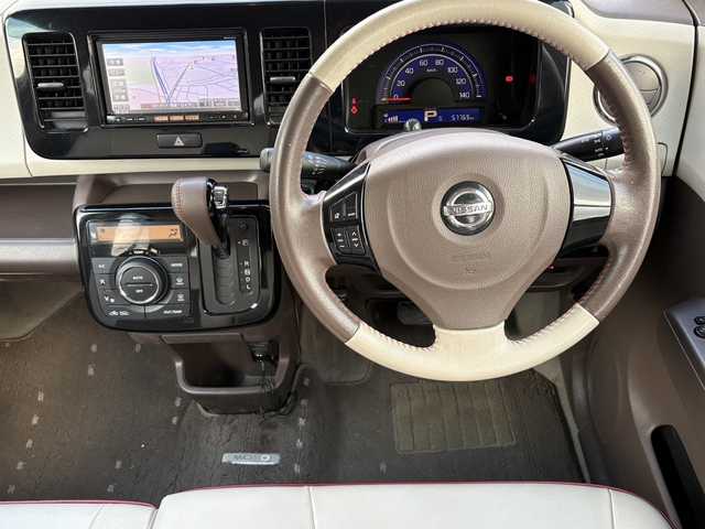 日産 モコ ドルチェX 大分県 2014(平26)年 5.8万km アーバンブラウン 純正メモリーナビ/バックカメラ/フルセグ /Bluetooth/DVD/前後ドライブレコーダー/ETC/純正HIDヘッドライト/フォグランプ/オートライトコントロール/スマートキー/エンジンプッシュスタート/純正14インチアルミホイール