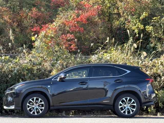 レクサス ＮＸ 300h Fスポーツ 大分県 2015(平27)年 7.4万km グラファイトブラックガラスフレーク ブラック/レッドレザーシート/サンルーフ/シートヒーター/ベンチレーション/純正メモリーナビ/パノラミックビューモニター/フルセグ /Bluetooth/アダプティブクルーズコントロール/レーンキープアシスト/パワーシート/純正LEDヘッドライト/オートライトコントロール/スマートキー/エンジンプッシュスタート/ステアリングヒーター/リアクリアランスソナー/ビルトインETC