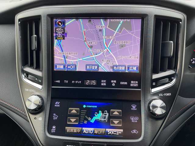 トヨタ クラウン ハイブリッド アスリートS 茨城県 2013(平25)年 6.7万km プレシャスブラックパール 純正SDナビ/Bluetooth搭載/フルセグTV/バックカメラ/クルーズコントロール/ビルトインETC/パワーシート　/純正18インチアルミホイール/純正フロアマット/LEDヘッドライト/オートライト/オートマチックハイビーム/スマートキー