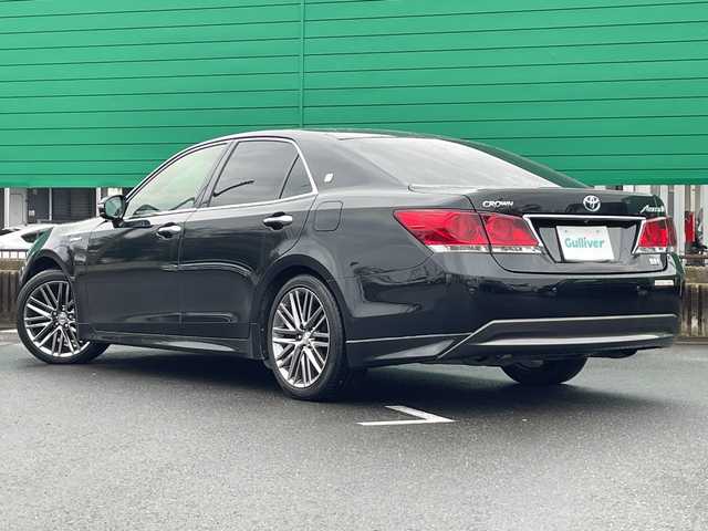 トヨタ クラウン ハイブリッド アスリートS 茨城県 2013(平25)年 6.7万km プレシャスブラックパール 純正SDナビ/Bluetooth搭載/フルセグTV/バックカメラ/クルーズコントロール/ビルトインETC/パワーシート　/純正18インチアルミホイール/純正フロアマット/LEDヘッドライト/オートライト/オートマチックハイビーム/スマートキー